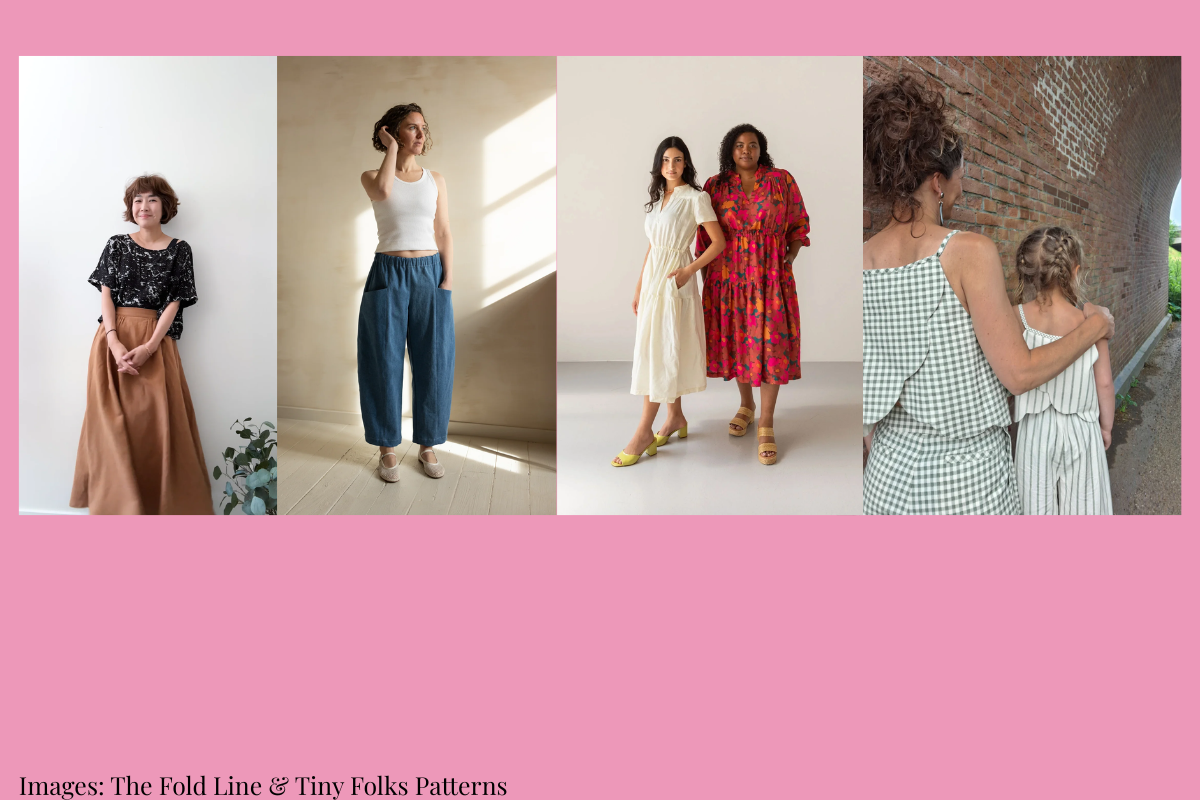 pictures of women wearing clothes from sewing patterns